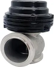 SENHE Universal 38mm Turbo External Wastegate MVS with Logo V-Band Flange Springs Waste Gate for Supercharge Turbo Manifold (Color : Black)