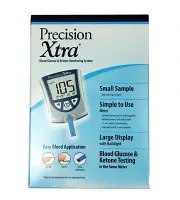 Precision Xtra Blood Glucose & Ketone Monitoring System Meter 1Ct 2 Pack