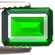 1.51ct CHROME DIOPSIDE NATURAL BEST QUALITY 5A GREEN COLOR OCTAGON CUT GEMSTONE