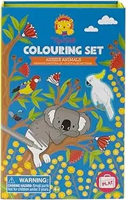 Tiger Tribe 3760282 Colouring Set/Aussie Animals Notebooks and Coloring Books, Multicoloured
