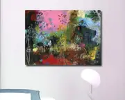Abstract Graffiti Stretched Canvas