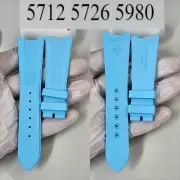 Patek Philippe PP Nautilus 25mm Fluoroelastomer Strap 5712/5726/5980 Sky Blue