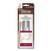 TropiClean Enticers Teeth Cleaning Kit for Sml/Med Dogs - 2 Flavours