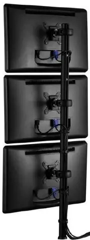 ATDEC Spacedec POS Display Pole 1150mm long 42mm diameter pole with three display heads. Max load: 12kg. VESA up to 100x100