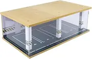 Simulation Parking lot Mode 1/24 Scale Car Garage Lighting Parking Lot Diorama Scene Display Model Display Case Acylic Cover Car Garage Protective Organizer Scene