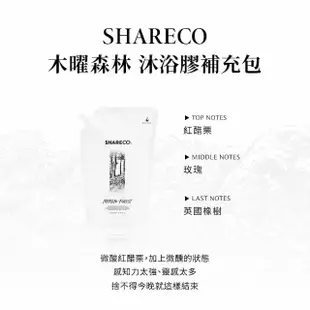 【SHARECO】香氛沐浴膠補充包(1000ml/沐浴乳補充包)