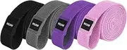 4 Pack Long Resistance Bands Set Fabric for Women Elastic Fitness Bands for Working Out Pull up Assist Exercise Resistance Bands for Men Women Butt and Legs for Home Gym