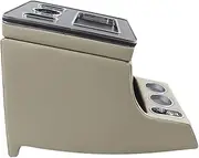 Compatible For Mercedes Benz Vito V260 2016 2017 2018 2019 2020 LED Light Armrest Box Central Content Storage Box Car Accessories(BEIGE)