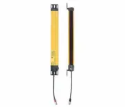 OMRON STI 70230-1241 YELLOW LIGHT CURTAIN, 65' MAX SENSING DISTANCE, 10N167 NEW!