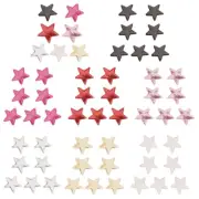 7pcs Colorful Sequins Star Patches Clothing Accessories For Crafting Decoration