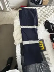 Men’s Bisley Work Pants X2 Brand New With Tags Double Tape87R/34R Flex And Move