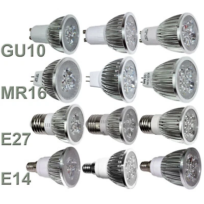 1-10X Dimmable LED Spotlight Bulbs GU10 MR16 E27 E14 9W 12W 15W Lamp 110V 220V K