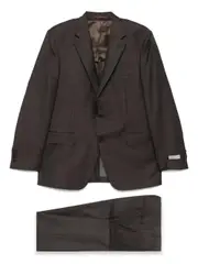 [Canali] wool suit 52 Brown