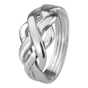 Hamilton and Young Celtic Eternity Interlace Puzzle Ring RingSize - 6
