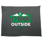 Think Outside No Box Required - Funny Novelty Soft Sport Microfiber Towel