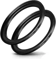 67mm-77mm Step Up Ring [ 67mm Lens to 77mm Filter], FANZR Camera Lens Filter Adapter Ring, Premium Aluminum (2 Packs)