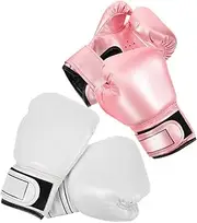 MOBUTOFU 2 Pairs Boxing Gloves Thickened Sparring Mitts for Boys and Soft Interior Multisport Compatibility for Kickboxing and Thai Training