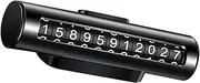 BUGUUYO Temporary Parking Phone Number Wheel for Easy Privacy Black Sturdy Material