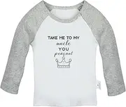 [iDzn] Take me to My Uncle You Peasant Funny T Shirt for Baby, Newborn Babies T-Shirts, Infant Tops, Toddler Graphic Tees