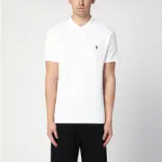 [Polo Ralph Lauren] White cotton polo shirt XL White