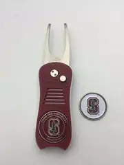 Stanford Cardinals Switchblade Divot Tool, BONUS Marker, NEW Mrn/Wht
