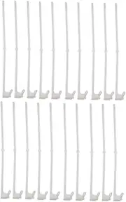 VANZACK Sets Car Flagpoles Holiday Decor Lightweight Flag Pole Holder for Windows Logo Clip for Vehicles Pcs