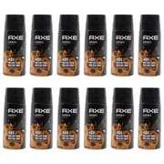 12PK Axe 150ml Deodorant Bodyspray 48hr Odour Protection Men Leather & Cookies