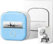 Print Pods Mini Printer, New Upgrade Fast Printing Portable Printer,Wireless Bluetooth Photo Printer for Anatomy Flashcards, DIY Journal, Photos, Notes, Kids Gift, Blue