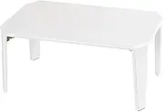 Iris Plaza OCTK-75 Table Center Table, Folding, Folding Legs Center Table, Single Life, Stylish, White, 29.5 x 19.7 x 13.0 inches (75 x 50 x 33 cm)