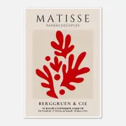 Galrie Henri Matisse Vintage Red Exhibition Print Collection at Berggruen & Cie, Poster Only, A1 60 x 84cm (23 x 33inch)