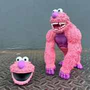 “Elmo Kong” Variant Hand Painted Resin Figure Interchangeable Doug Nagel XX/100