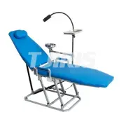 Dental Folding Chair PU Portable Chair with LED Light and Backpack