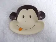 Cute Monkey Face Head Resin Bar Soap Dish Trinket Tray