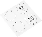 HALLMERS 4X Cooktop Off-Melt-Hi Hi-Lo Counter-Clockwise Dial Decal Control Panel Labels (Black Print Clear Back) Anti Clockwise Replacement Stove Sticker Gas Electric Induction Function Knob Switch