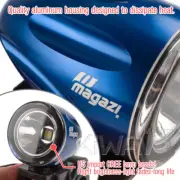 mini LED light spot beam blue housing 22-25mm diameter bar custom bike project