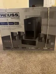 Hauss Media Labs Platinum Series HS-7 5.1 HD Home Theater System Speaker set
