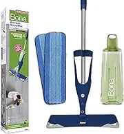 Bona Premium Spray Mops for Floors, Hard-Surfaces, Bona Floor Mops for Cleaning Floors, 1x Bona Hard-Surface Floor Cleaner Liquid Cartridge 850ml and 2X Microfibre Pads, Blue