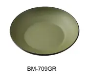 Yanco China BM-709GR Birmingham Green & Gray Melamine 20 oz. Soup Bowl - 3 Doz