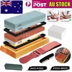 Miraklass Knife Sharpener Whetstone Kit Flattening Stone 400/1000+3000/8000 Grit