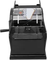 1-2 Deck Manual Card Shuffler - Hand Crank Poker Shuffler Tool for Casino Games, Low Noise Card Mixer for UNO, Blackjack, and More