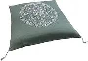 Romance Kosugi, Made in Japan, Zabuton Cover, Hachiban Pattern, Flower Shosoin, Green