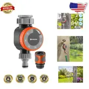 Automatic Water Timer with Flow Control - Durable Garden Irrigation Solution