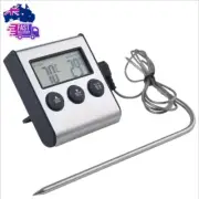 Versatile Digital Cooking Thermometer with Probe,Timer and LCD Display