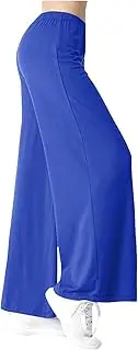 [Uillui] Womens Loose Cozy Yoga Pants Wide Leg Loose Comfy Modal Lounge Palazzo Pants Flowy Culottes Plus Size Pajama Pants