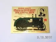 Marion County 18th Annual Show Steam & Gas Engine Society Dash Plaque New 4"x 3"