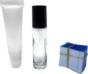 Clear Perforated Shrink Band for Lip Gloss Squeeze Tubes and Small Roll-On Bottl
