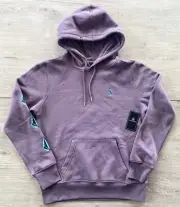 Volcom True To This Pullover Hoodie Sweatshirt Womens Size S Vintage Purple NWT