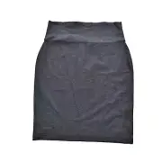 Eileen Fisher Wm Sz 8 Charcoal Pencil Pull On Skirt Beautiful Viscose 1180