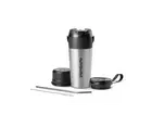 NutriBullet NBPB50350SS Stainless Steel 20 oz Jar Size Flip Portable Blender