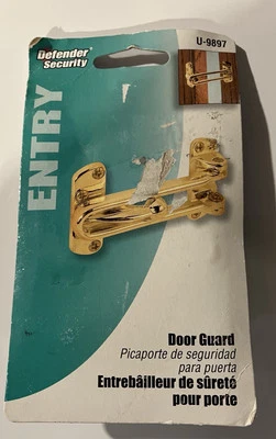 Prime-Line U9897 2-1/2 in. H X 3-7/8 in. L Brass-Plated Metal Door Guard